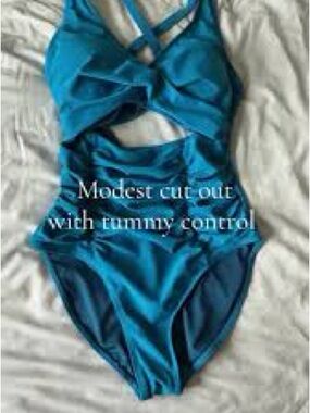 Teal One-Piece Swimsuit (L)